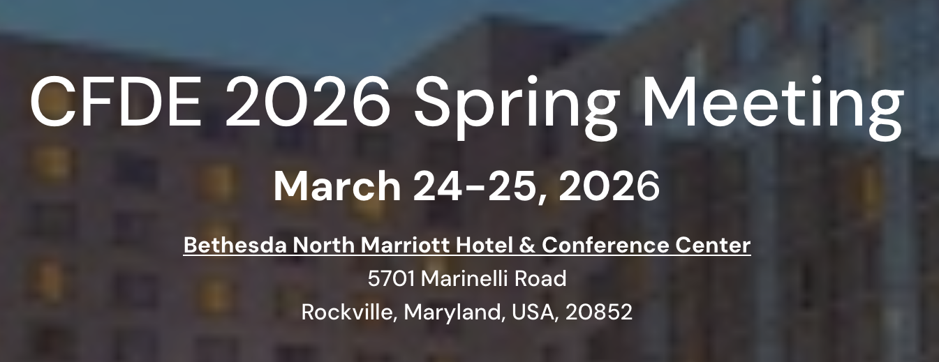 CFDE Spring Meeting